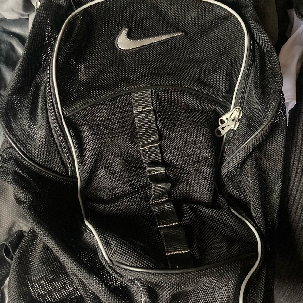 Nike Black Mesh Backpack